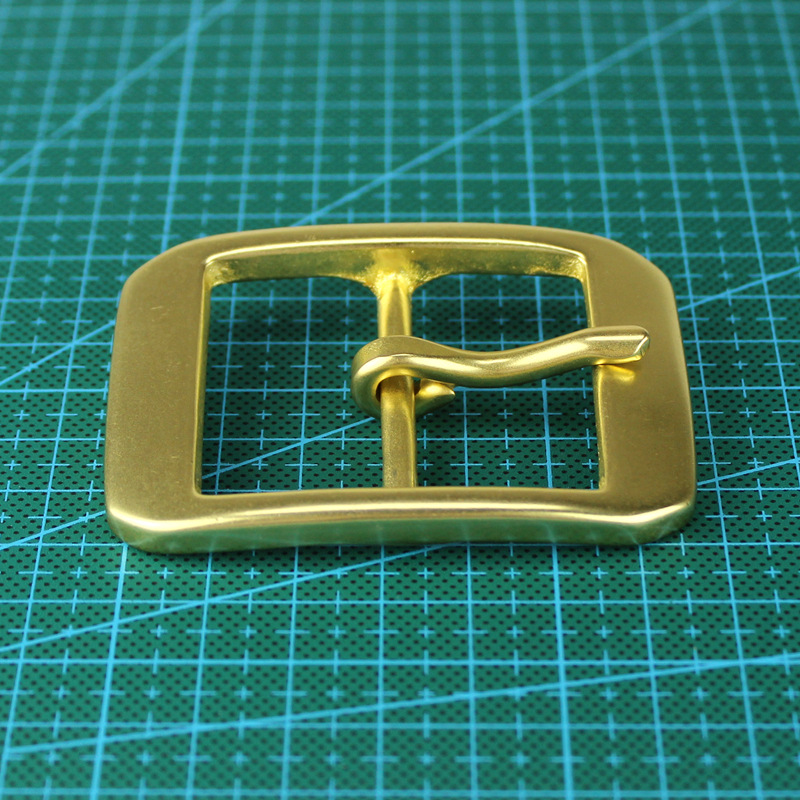 内径40mm纯黄铜扣头男士手工皮带扣头日字针扣腰带扣头 厂家批发|ru