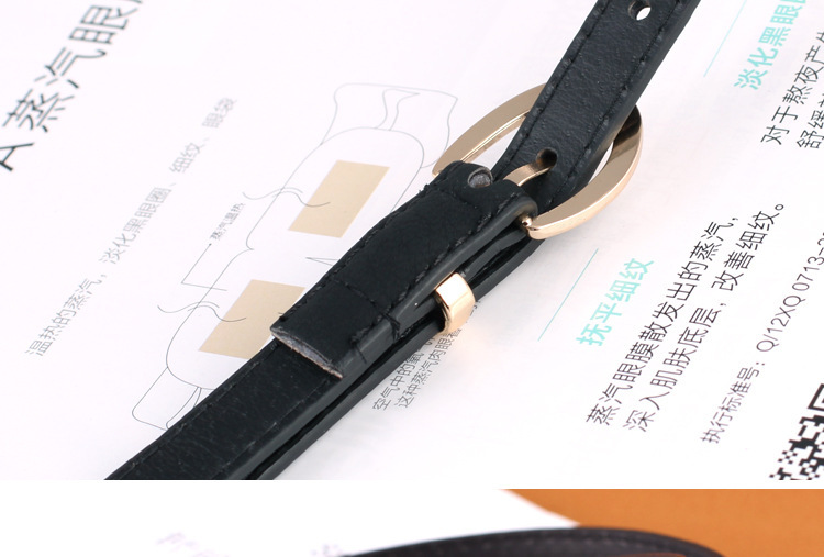 Streetwear Solid Color Pu Leather Alloy Women's Leather Belts display picture 1