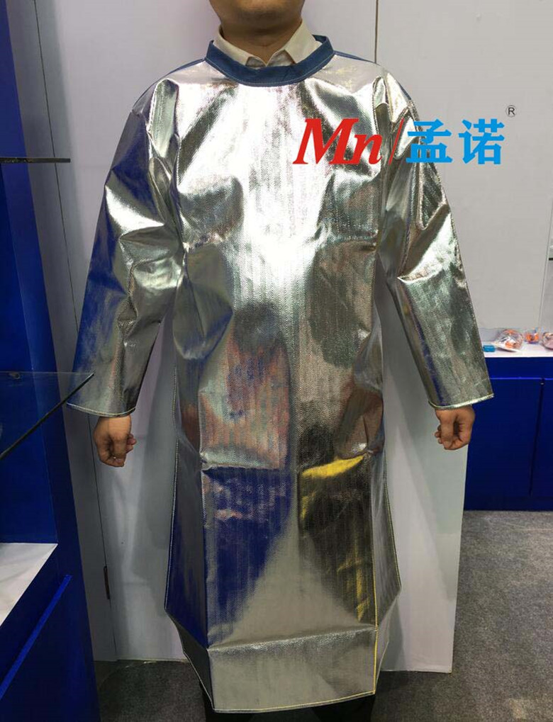 蓝鹰1000度高温防烫围裙AL6铝箔 阻燃隔热反穿衣