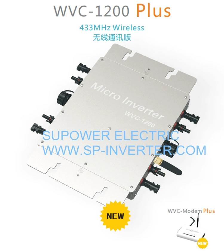 Водонепроницаемый инвертор, подключенный к сети WVC-1200 Фотоэлектрическая система производства электроэнергии мощностью 1200 Вт Солнечный инвертор