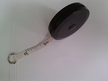 1.5m tape measure 定做黑色圆形纤维自动伸缩卷尺ABS软卷尺