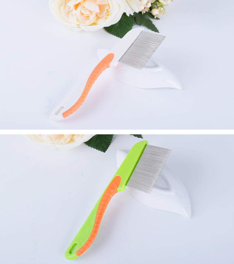 长针钢针宠物梳子 狗梳子 清洁用品 宠物用品 清洁美容工具详情图7