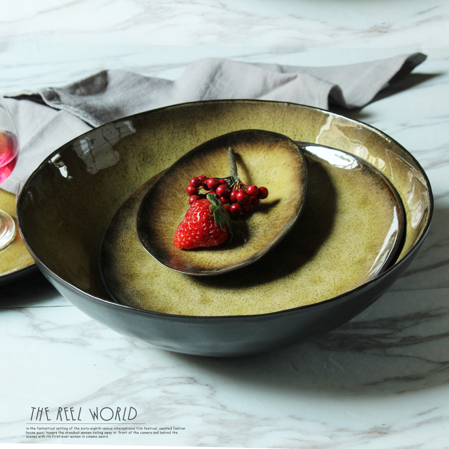 Creativo de la vendimia vajilla de cerámica vajilla del hogar vajilla de porcelana gran disco de pescado plato de arroz tazón de sopa tazón de ensalada plato de sabor pequeño