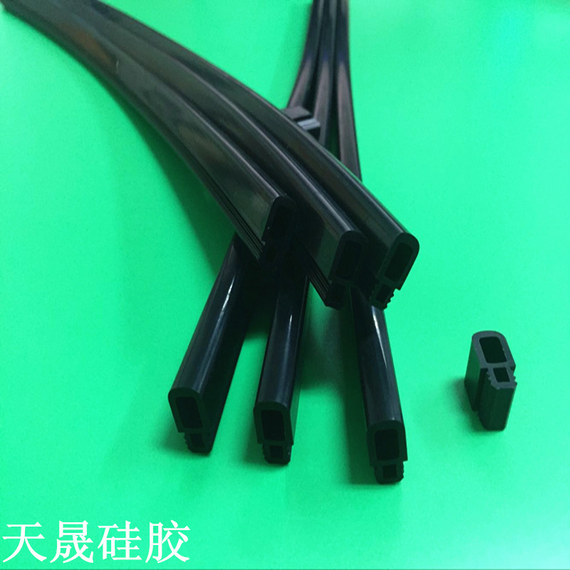 直供真空机硅胶密封条 黑色硅胶软管 耐高温包装机硅胶条