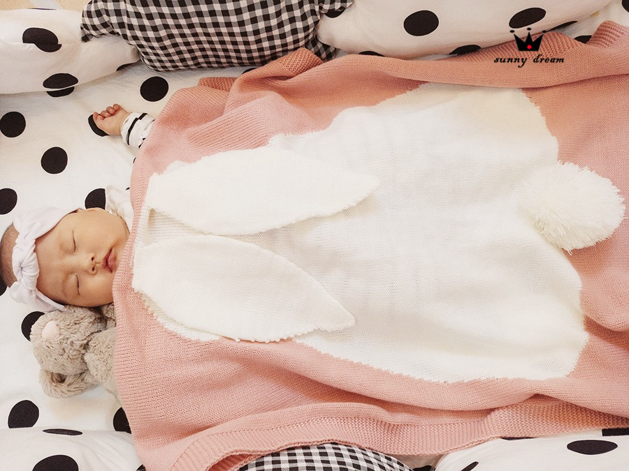 兔子毛线空调毯 (12)