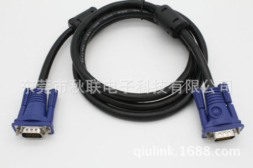 VGA cable Computer video cable VGA3+6 1.5m VGA computer connection cable 15-to-15 pin