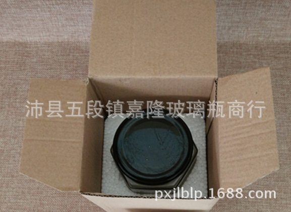 透明180ml加强泡沫盒食品酱菜瓶六棱玻璃瓶包装蜂蜜瓶罐头泡沫盒|ms
