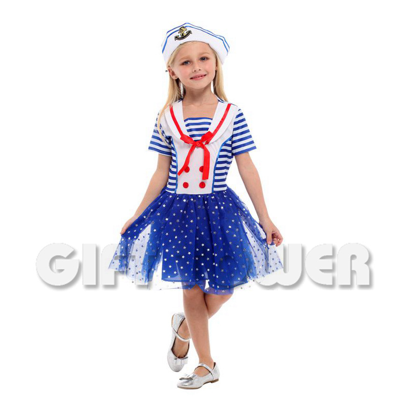 舞台表演服G-0289闪亮小女水手服详情图1