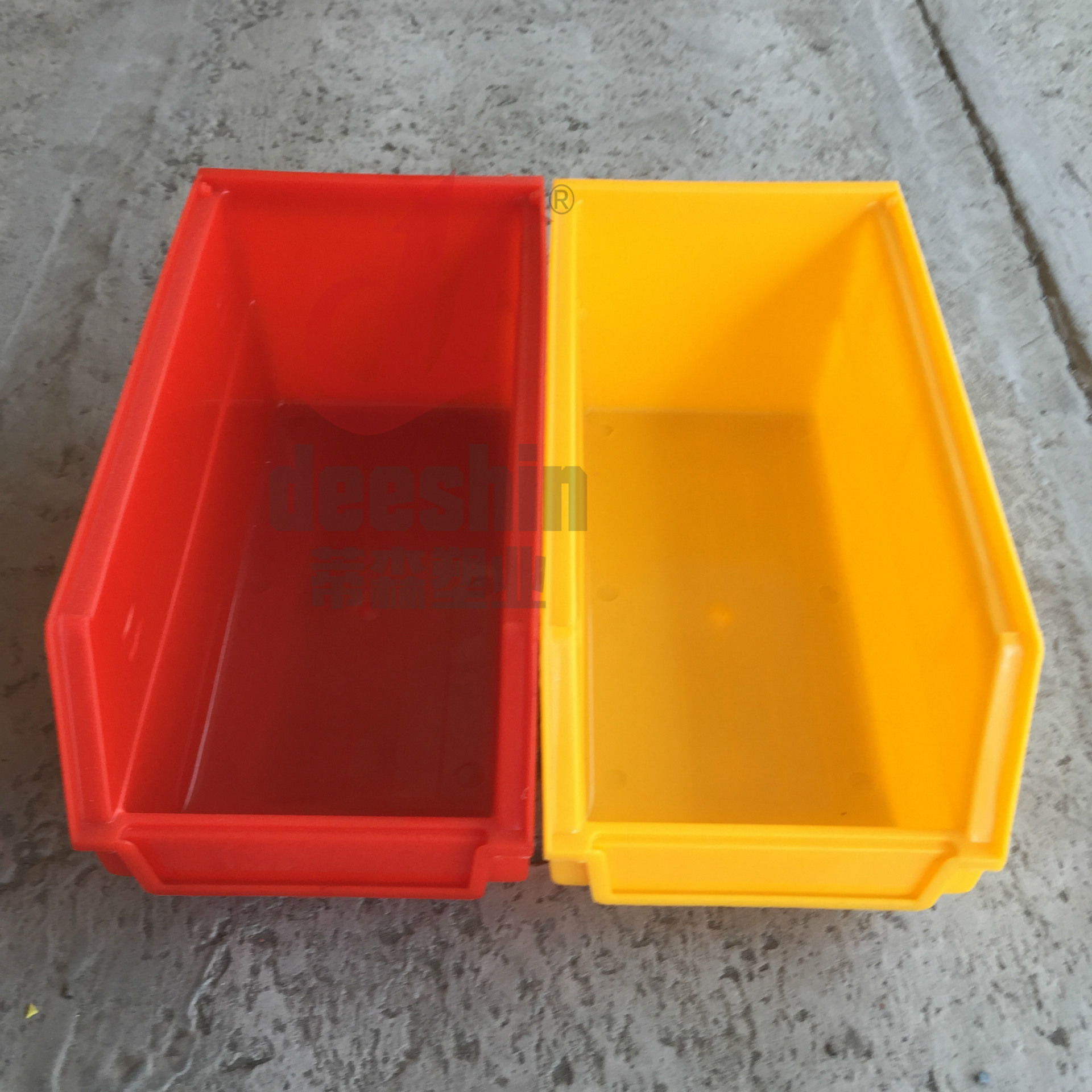 背挂5零间盒 塑料电子元器件盒 小塑料箱 斜口零间盒 墙壁挂式