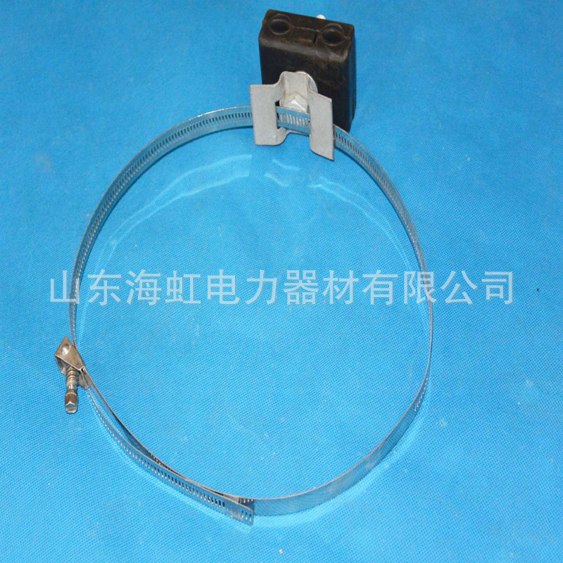厂家光缆卡具 引下线夹  山东海虹光缆固定金具引下1A