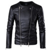 European Code new high-end men beat the locomotive coat tide brand leather jacket jacket oversize