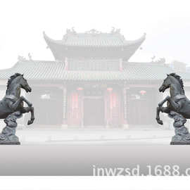 曲阳石马雕刻公司 惠安石头马图片 山东生产动物石雕马多少钱