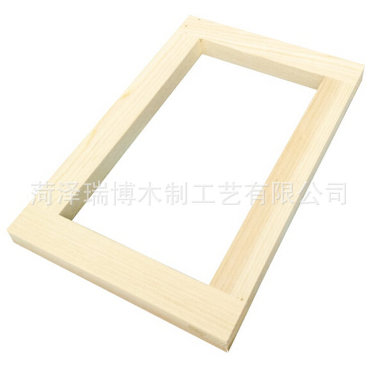 Supply frame strip Pine photo frame strip wooden line paulownia wood frame strip pine frameless painting frame strip solid wood frame wooden line