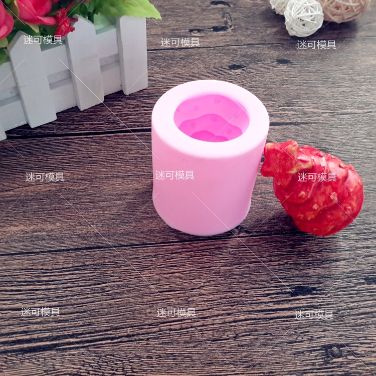 Molde de silicona árbol de Navidad estrella hecha a mano jabón molde ventas directas de la fábrica