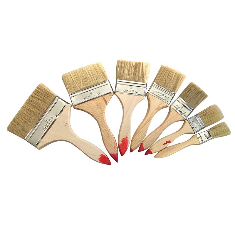 木柄油漆刷子 仿猪鬃毛刷 烧烤刷子 滚筒刷厂家批发