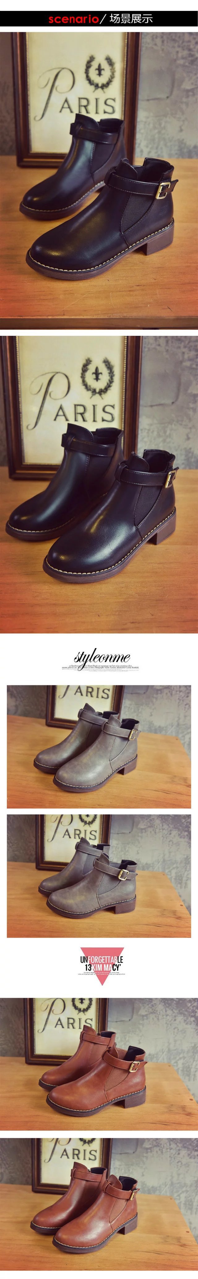 Bottes femme SHU MEIMEI en PU artificiel - Ref 3354813 Image 16