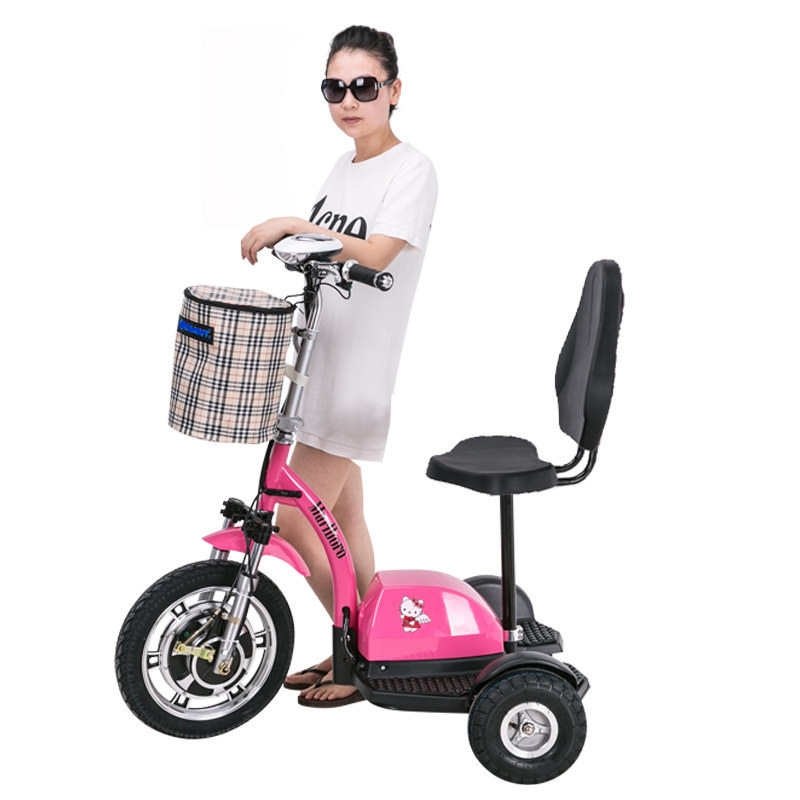 adult Female models Electric vehicle old age Scooter Baby leisure time a storage battery car Cruiser fold Electric tricycle