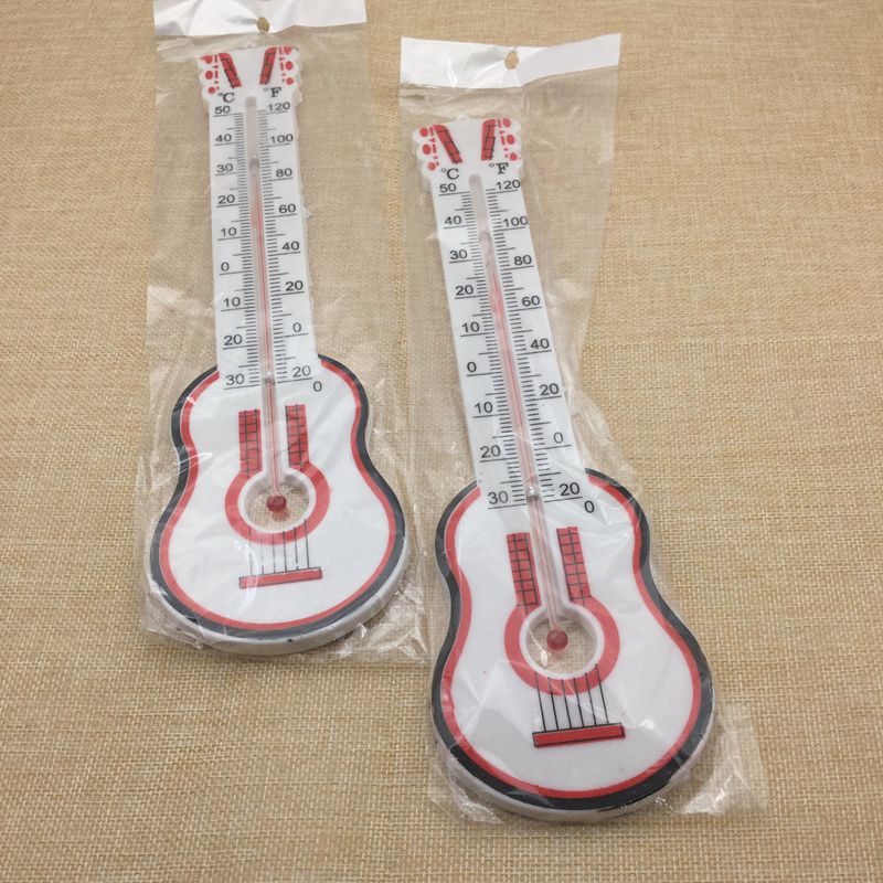 厂家直销 小吉它温度计2元店大量 批发零售