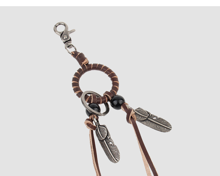 树叶流苏钥匙扣_13