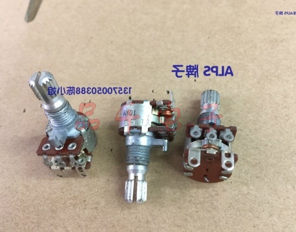 ALPS牌子RK12型电位器单联旋转带开关A10K轴长15mm