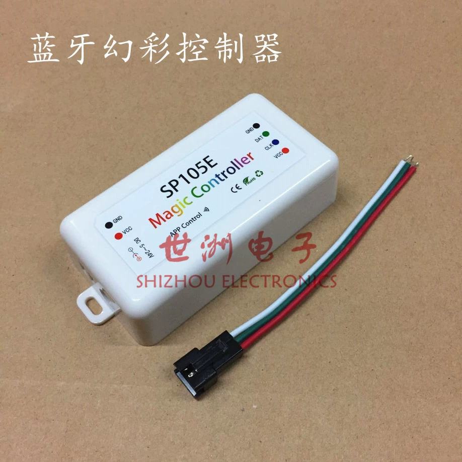 SP105E светодиодный контроллер Phantom Bluetooth для WS2811, управление через мобильное приложение, 5–24В универсальный