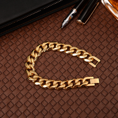  Creative Titanium Steel Bracelet for Men, European and American Single Weave Six-Sided Grinding Titanium Steel Bracelet, Street Vendor Jewelry Wholesale