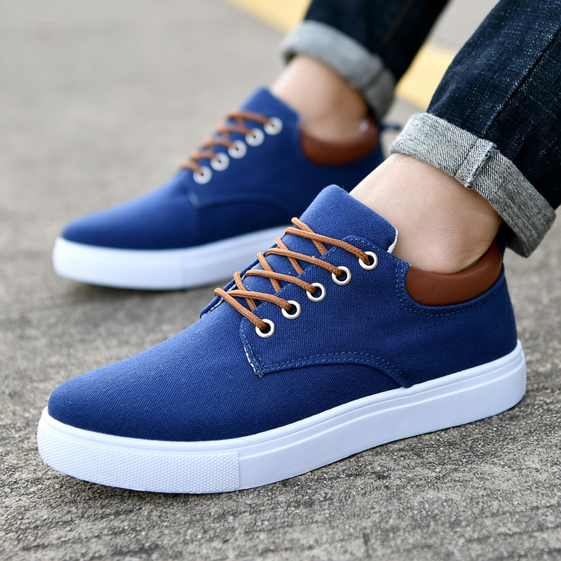 Canvas shoes men's casual shoes trend extra large size sneaker