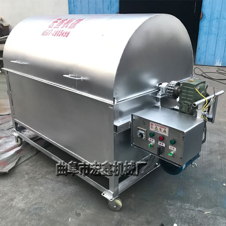淮安各种规格炒货机 电加热不锈钢滚筒炒锅