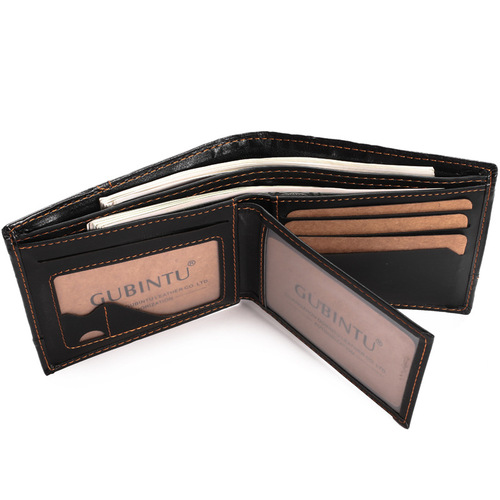 GUBINTU Wallet Men's Short Wallet Trendy Slim Wallet Student Style Wallet