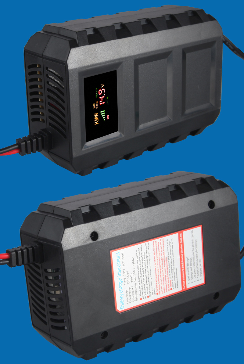 12v智能电池充电器kc a汽车车载电瓶充电器铅酸电池充电器 阿里巴巴