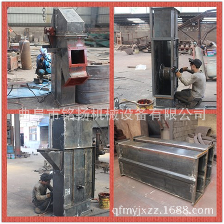 高距离垂直上料钢丝绳芯胶带斗提机不锈钢耐磨损腐蚀挖斗式提升机厂家