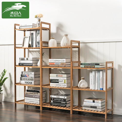 Simple bookshelf bookcase floor-to-ceiling partition locker solid wood multi-layer desktop dormitory children's student combination cabinet