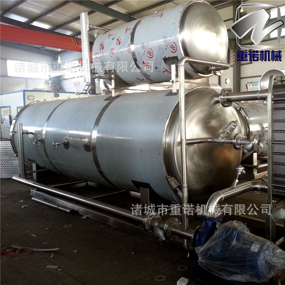 高温杀菌锅厂家 核桃露专用喷淋式杀菌锅 饮料间热间冷调理杀菌釜