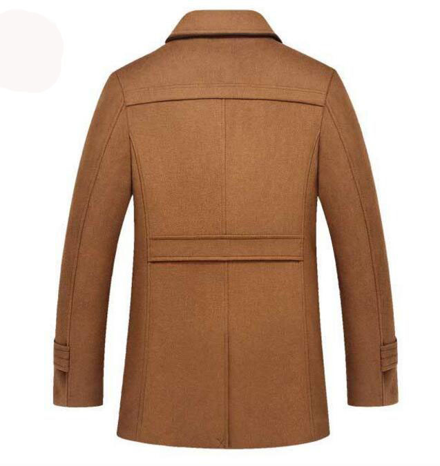 2023 abrigo de hombre Otoño e Invierno chaqueta de hombre collar chaqueta de lana de hombre más tamaño chaqueta de lana ropa de hombre image 4