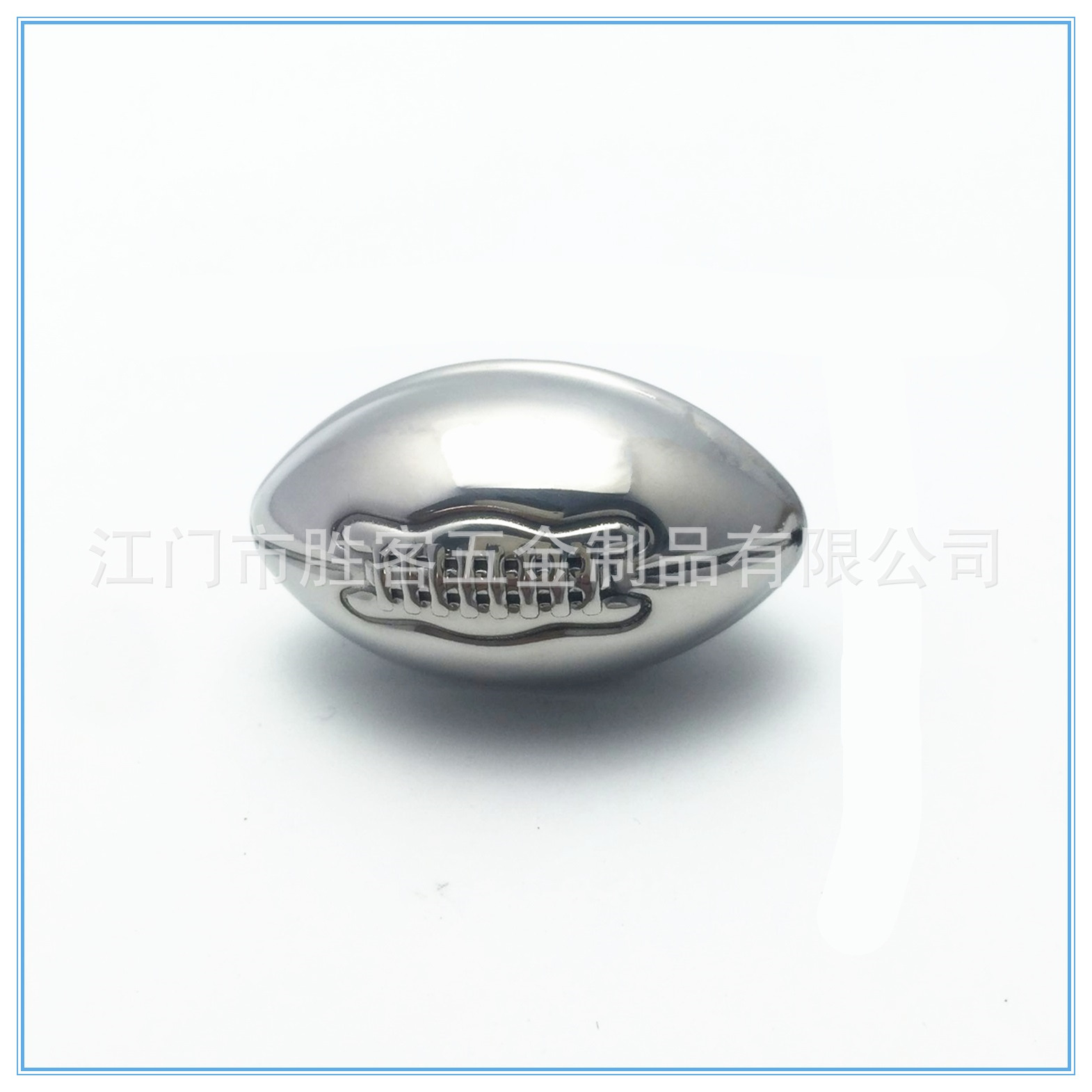 厂家直销304不锈钢冰粒冰酒石威士忌冰块创意酒具橄榄球冰粒