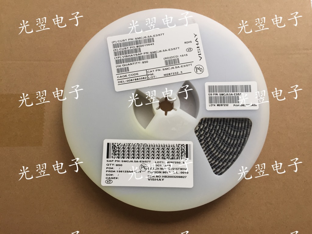 贴片TVS二极管 SMCJ6.5A  SMCJ7.0A  单向瞬变抑制 SMC