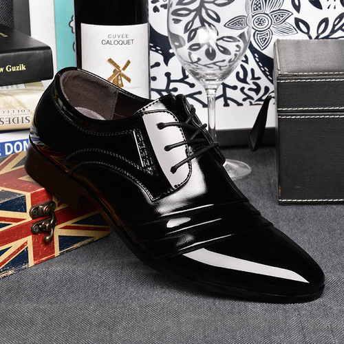 New velvet casual shoes, leather shoes, men's business formal wedding shoes, trendy frosted men's shoes, drop shipping