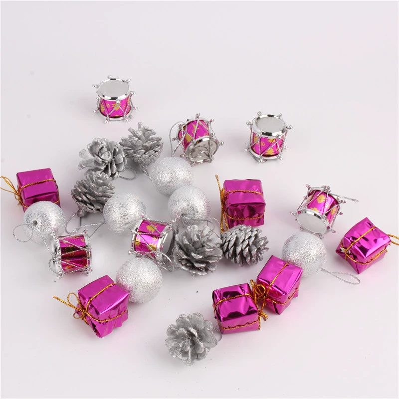 2017 AliExpress ebay горячие новые украшения для рождественской елки маленький кулон 24 аксессуары фиолетовый