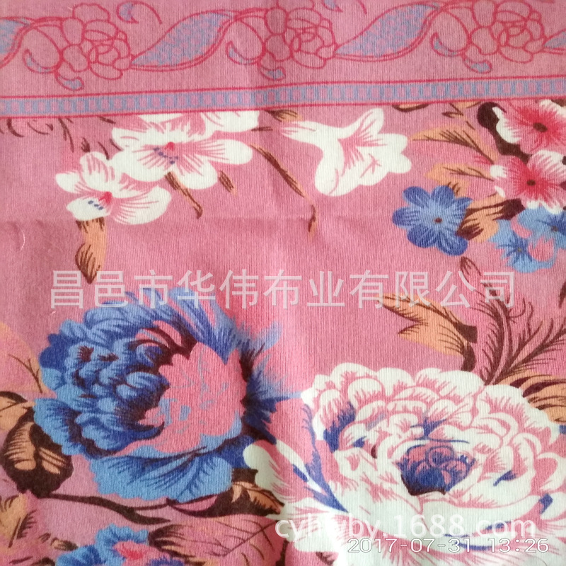 涤棉交织起绒布 涤棉帆布 交织印花布 梭织混纺布 床品用布南美市