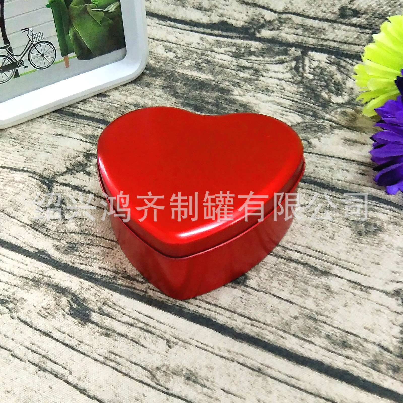 【工厂直销】 婚庆铁盒喜糖盒 大号心型糖果盒 马口铁心形盒