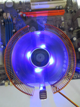 万能金尊版CPU 散热器风扇LED四灯CPU风扇多平台 I3电脑散热器