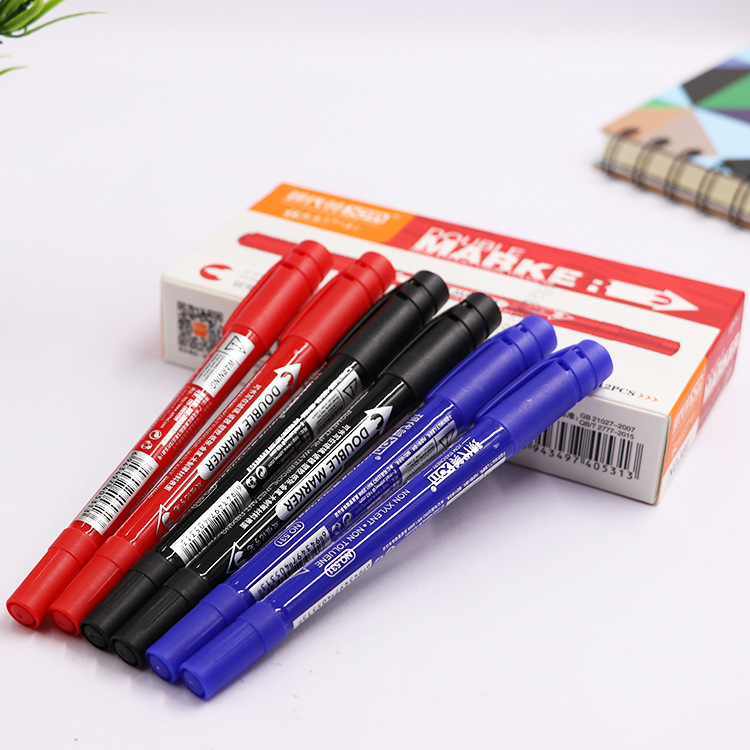 Modern beauty 531 office supplies stationery oily small double marker black blue red