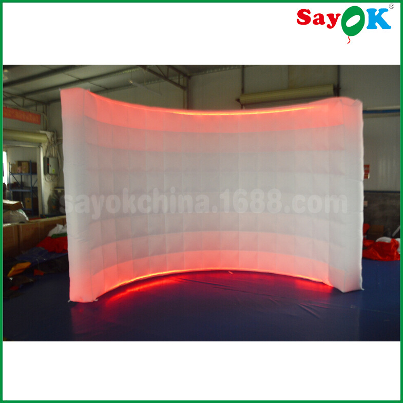 sayok婚礼LED充气墙 临时充气墙工作室 充气照相亭外壳围墙吧台