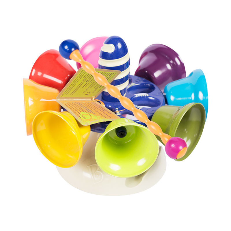 B.Toys The big bell Percussion children Toys baby Puzzle baby Beat Musical Instruments music 1-3