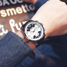 米可新品男士气质手表带防水运动手表学生欧美范潮石英手表