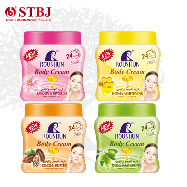 ROUSHUN body cream 柔顺指甲花/蜂蜜/可可/橄榄润肤霜