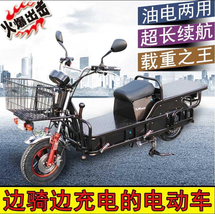 飞城路霸载重王电瓶车快递电动车送货车油电两用车增程载重电动车|ms
