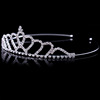 Children's headband for princess, hair accessory, shiny hairgrip, crown, for performances