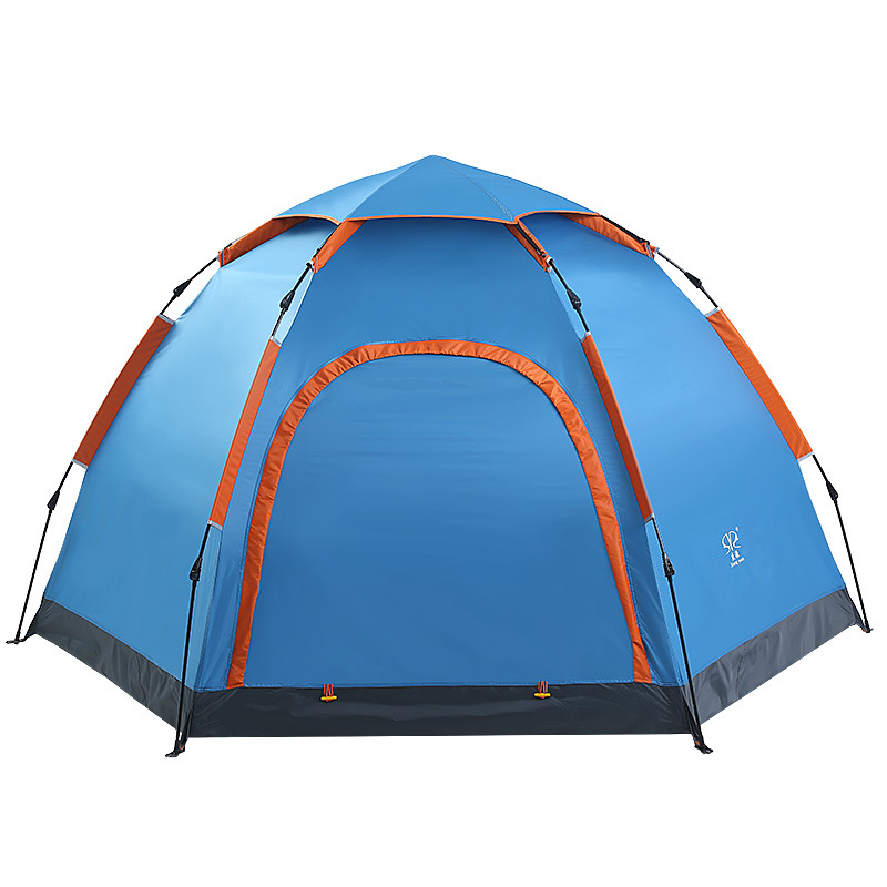 outdoors Big Tent  fast Set up Manual Six corners Camping tent automatic 3-5 NPC tent