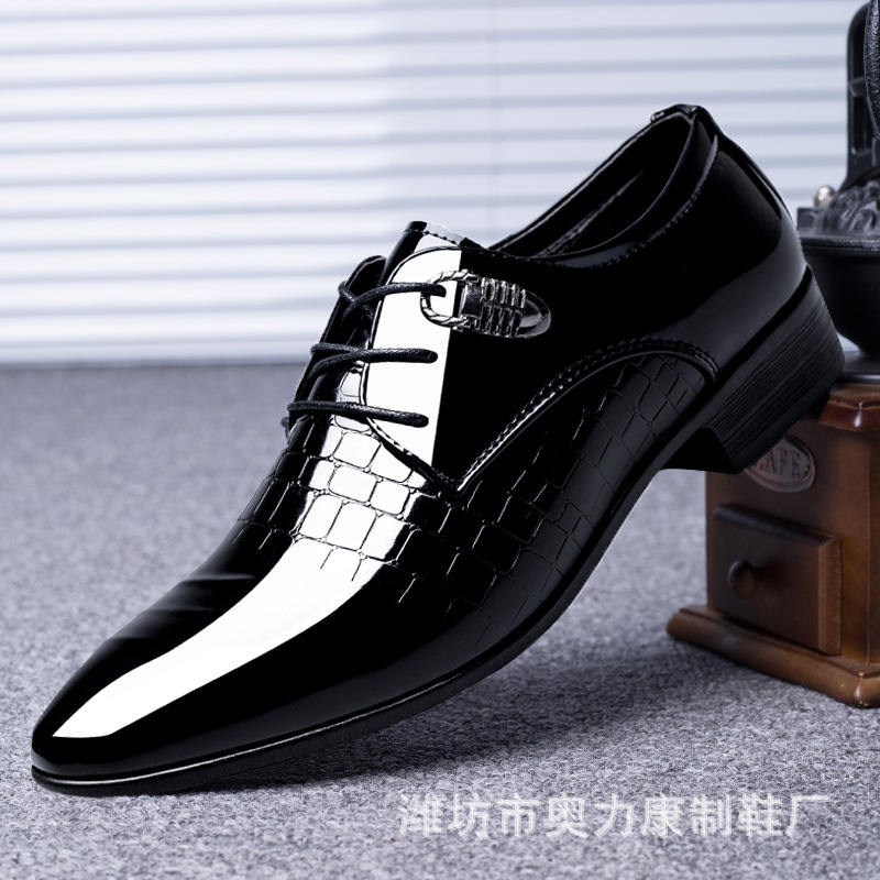 Men's pointed toe shoes, British trend s...